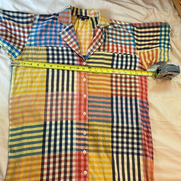 Colorful Checkered Button-Up Dress - Picture 3 of 15